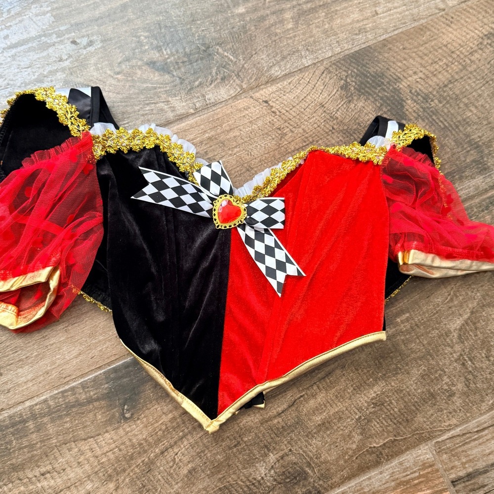 Leg Avenue Women Wicked Wonderland Queen 3pc Costume (87138),Red, M - Picture 4 of 16